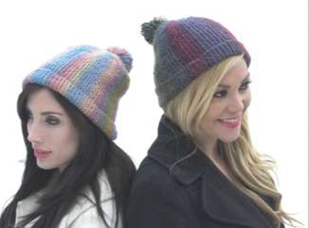 Short Row Hat in Plymouth Gina - F535