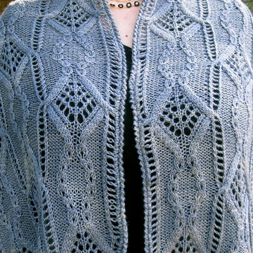 Mito Cable Lace Shawl