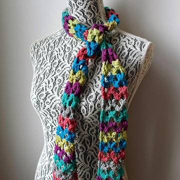 Rainbow of Butterflies Scarf