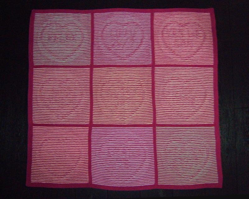 Love Hearts Illusion Blanket and Cushion