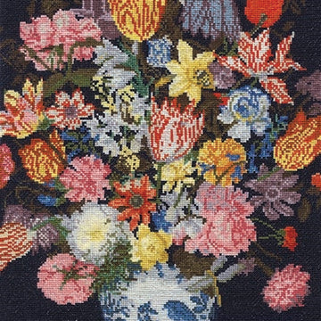 DMC The National Gallery - Bosschaert - A Still Life of Flowers - 25cm x 37cm