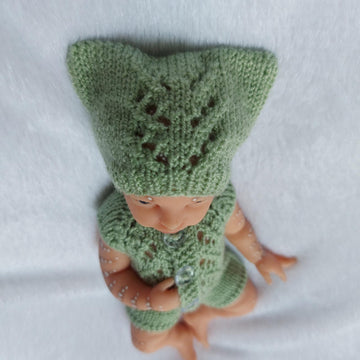 Baby Doll Bodysuit and Hat for 9 Inch Dolls