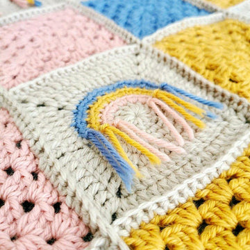 Boho Rainbow Blanket