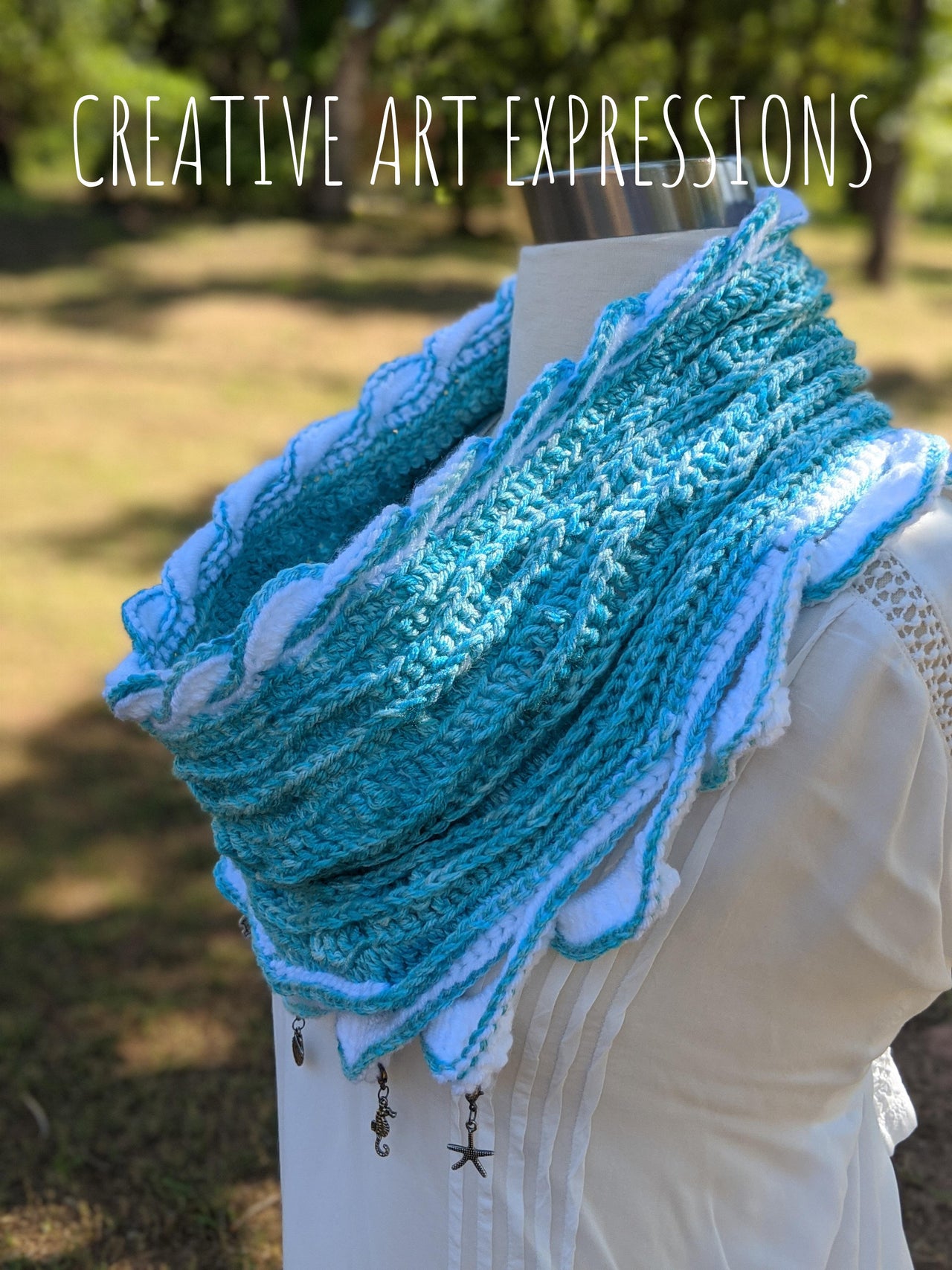 Sea Breeze Infinity Scarf Adult Teen