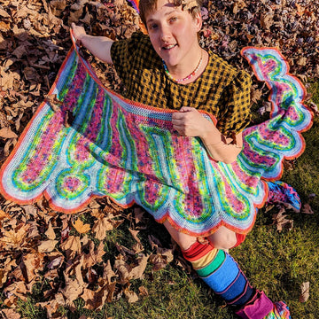 Cosmic Drip Shawl