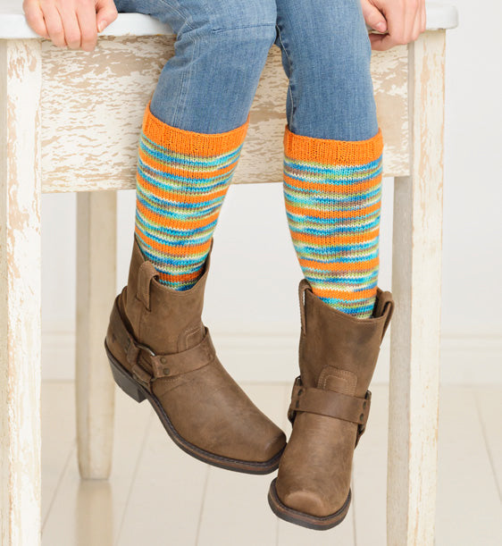 Switch A Roo Legwarmers in Spud & Chloe Fine and Stripey Fine - Downloadable PDF
