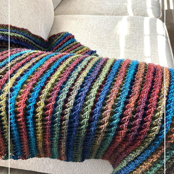 3D ZigZag Waffle Throw