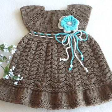 Knitting PATTERN Baby Dress Baby Beanie by Elena Mitchell