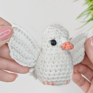 Crochet Dove Amigurumi Pattern, Crochet Bird Pattern