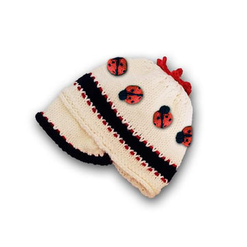 Ladybug Baby Beanie Cap and Booties