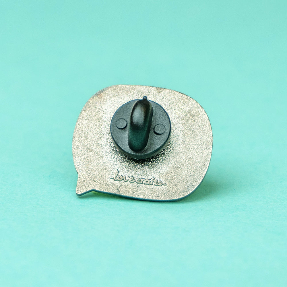 LoveCrafts Enamel Pin Badge  - I Make Therefore I Am