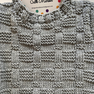 Toby Baby Jumper Knitting Pattern 6-24 months approx