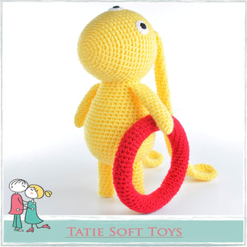 Baby Beegu Alien With Hula Hoop Amigurumi Crochet Soft Toy