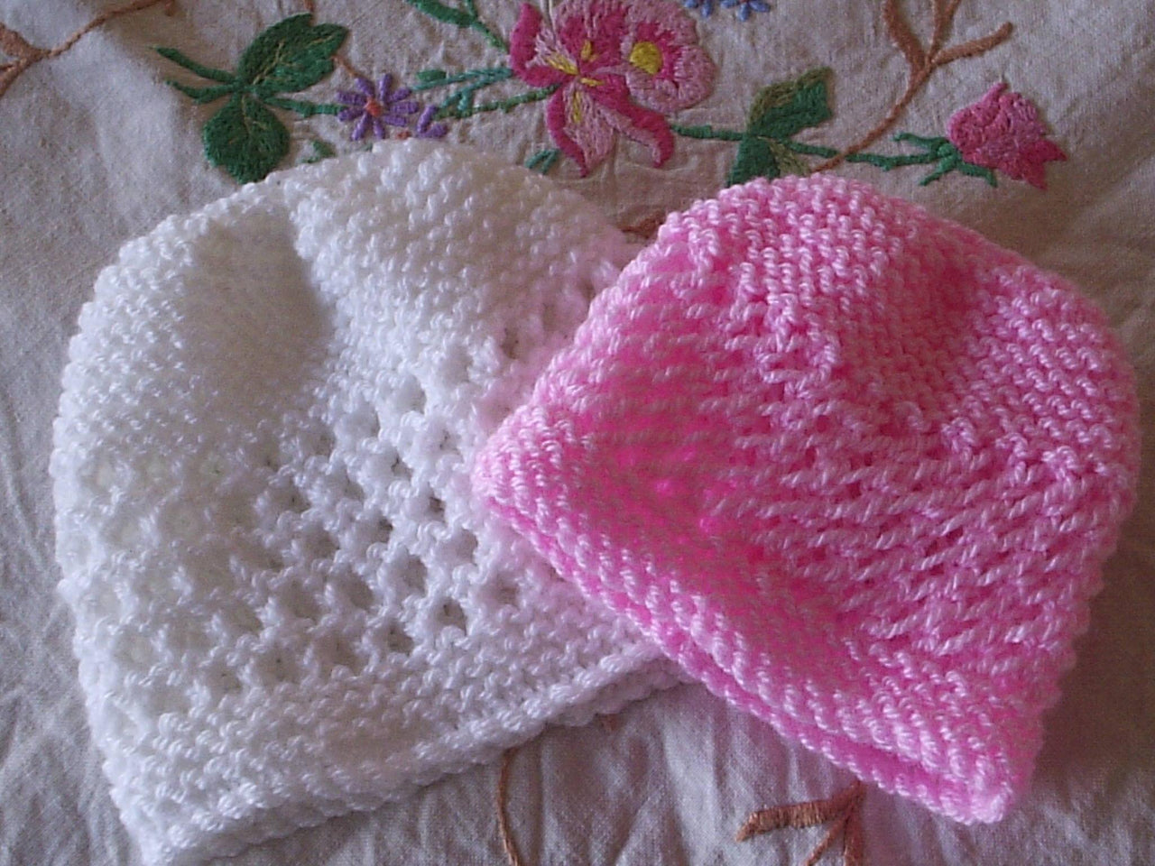 Baby Lace Hats - Premature Early & Newborn-3 months