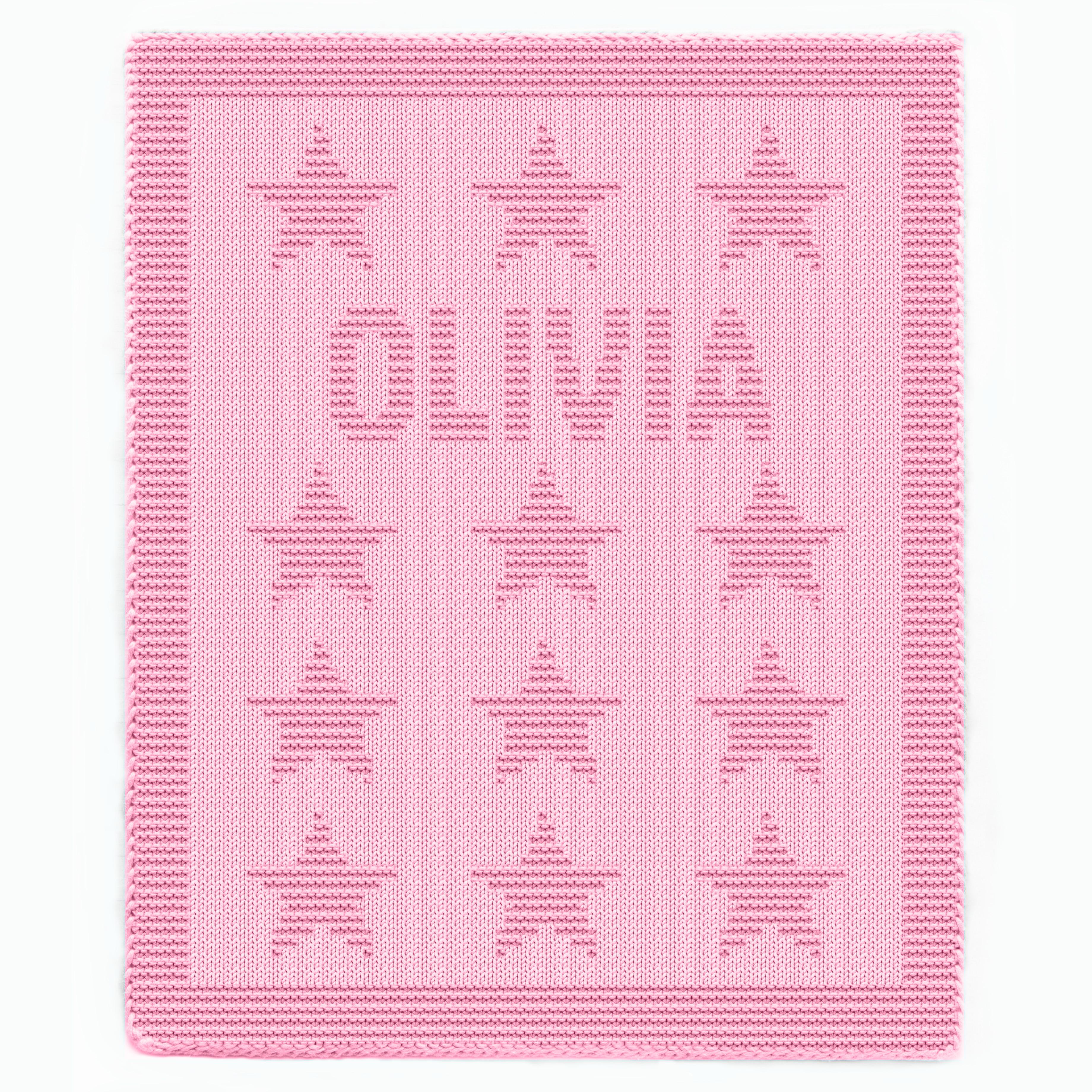Knitting Pattern OLIVIA knit chunky newborn blanket
