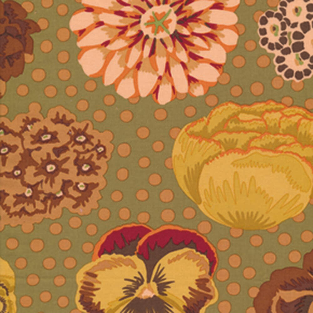 Kaffe Fassett Big Blooms - Brown