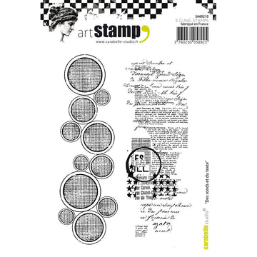 Carabelle Studio Cling Stamp A6 - Circles & Text
