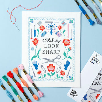 Wool and the Gang Look Sharp Cross Stitch Kit