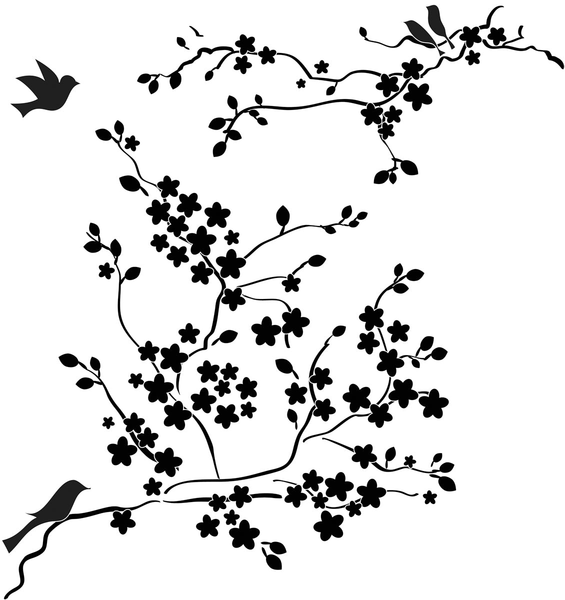 The Crafter's Workshop Crafter's Workshop Template 12"X12" - Cherry Blossoms