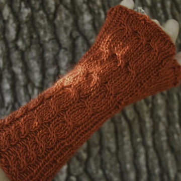 Cascading Cables Mitts and Mittens