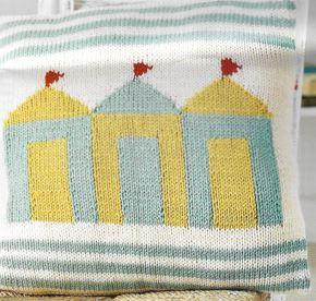 Beach Huts Cushion Cover