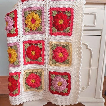Vintage Flower Blanket