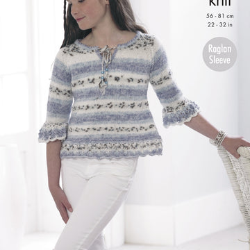 Top & Sweater in King Cole DK - 4954 - Downloadable PDF