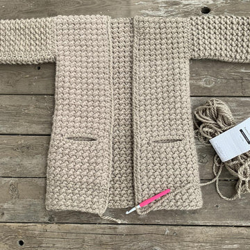 Even moss stitch sweater