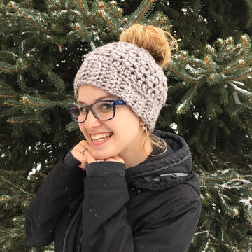 Messy Bun Ponytail Hat