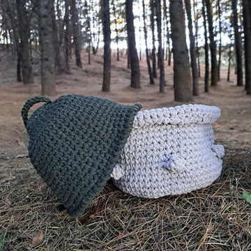 Mushroom Bobble Basket