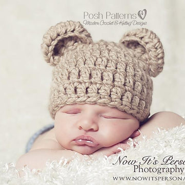Baby Bear Hat Crochet Pattern 214