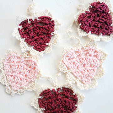 Vintage Heart Bunting