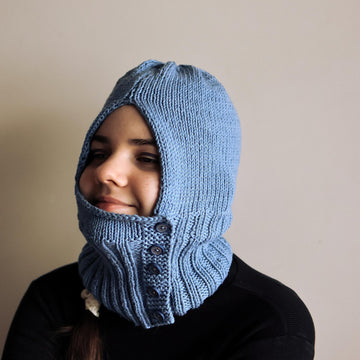 Sage Balaclava for Aran