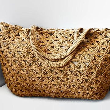 Large Star Tote Bag / Beach Bag