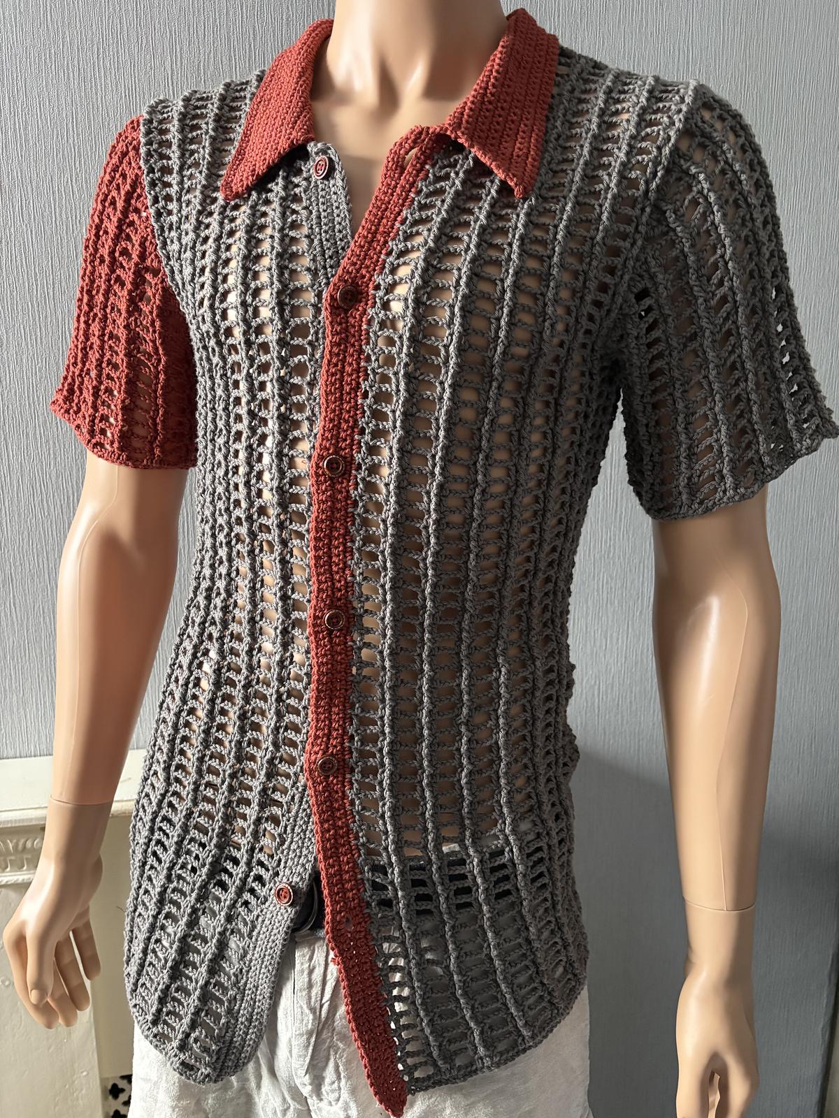 Pinstripe Mesh Shirt