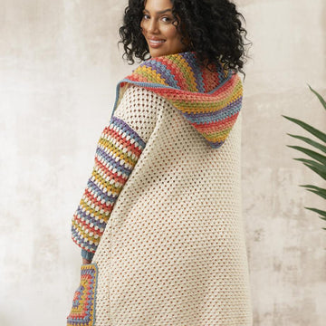 Aurora Crochet Granny Square Pocket Cardigans by Cassie Ward in West Yorkshire Spinners Elements - DBP0280 - Downloadable PDF