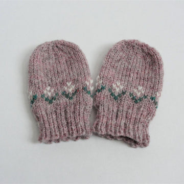 Flower Baby Mitts