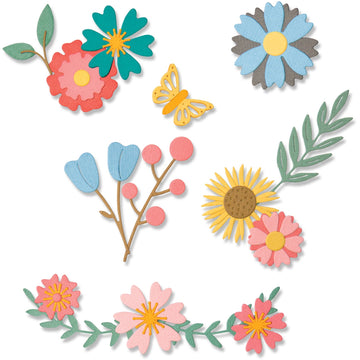 Sizzix Thinlits Dies By Emily Tootle 20/Pkg - Petite Petals