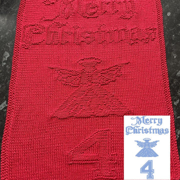 Nr. 447 4. Angel Merry Christmas guest towel