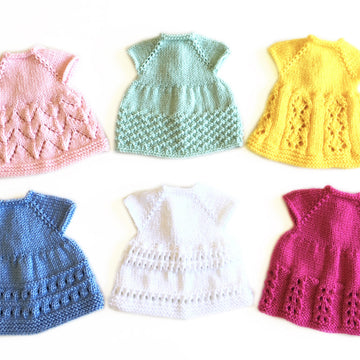 Basic doll plus 6 dresses knitting pattern 19041