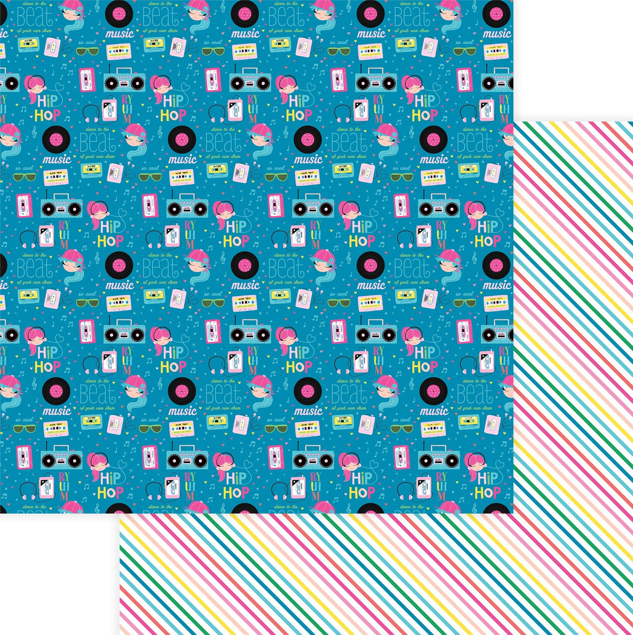 Photoplay Paper Star Of The Show Double-Sided Cardstock 12"X12" 25/Pkg - Hip Hop