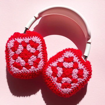 Classic Granny Square Crochet Headphone Covers (Apple AirPods Max)