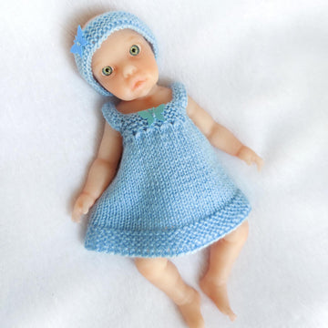 Sleeveless Dress, Bloomers and Headband for 9 Inch Dolls