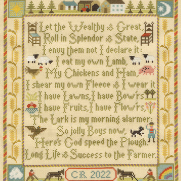 Bothy Threads The Farmer's Prayer Cross Stitch Kit - 27 x 30cm 