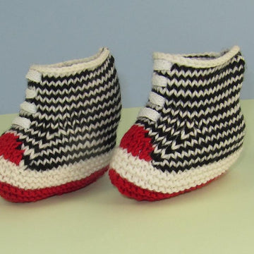 Baby Stripe Basketball Booties