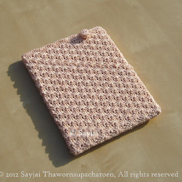 Raspberry & Blue iPad Case Crochet Pattern