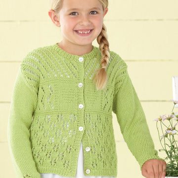 Short and Long Sleeved Lace Cardigans in Sirdar Snuggly Baby Bamboo DK - 4435 - Downloadable PDF