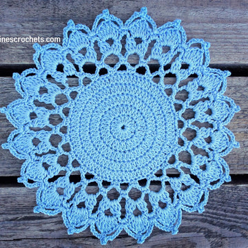 Summer Skies Doily Written Pattern