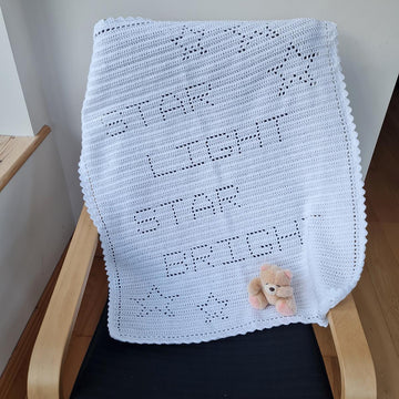 Star Light Star Bright Filet Blanket