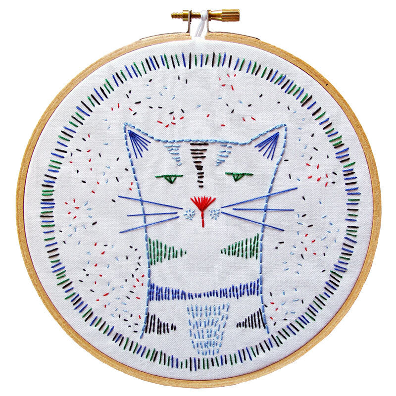 Cozyblue Handmade Nigel Nine Lives Embroidery Kit
